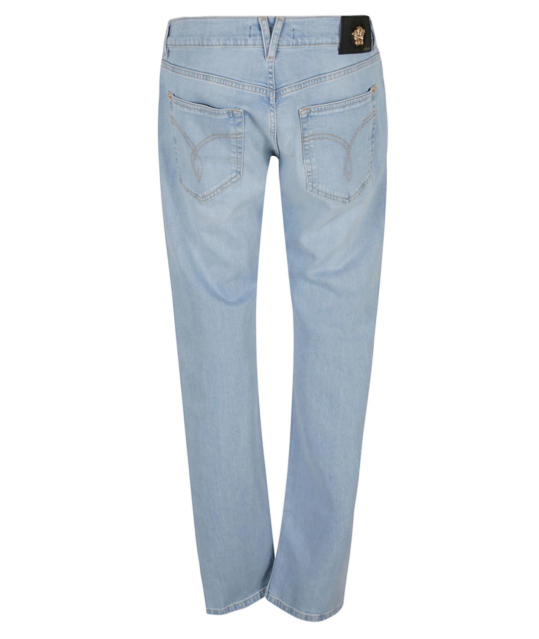 VERSACE Синие хлопковые джинсы скинни, фото 2