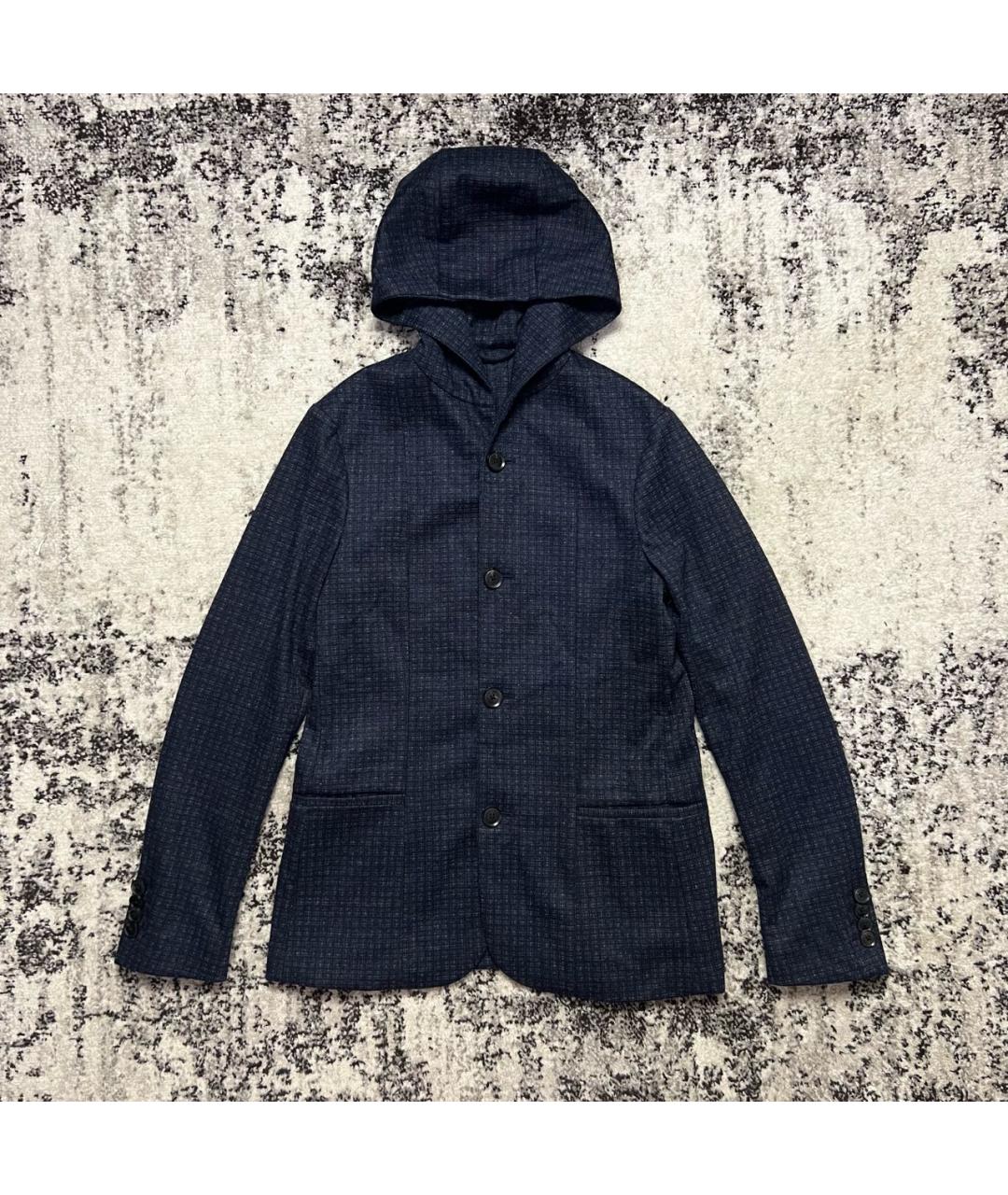 EMPORIO ARMANI Темно-синий пиджак, фото 8