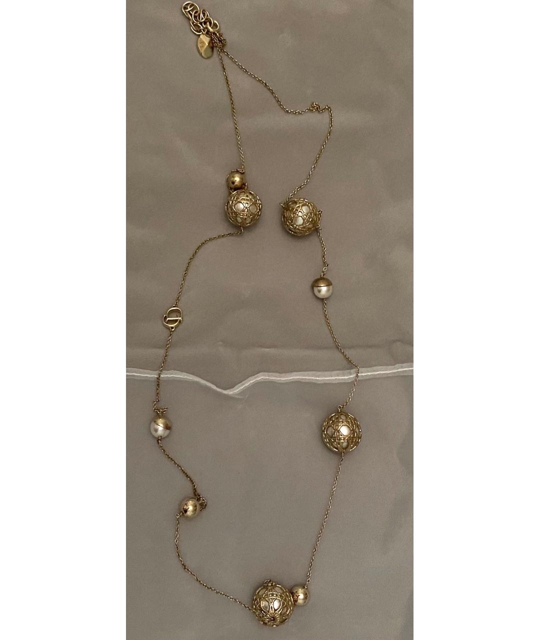 CHRISTIAN DIOR Золотое колье, фото 7