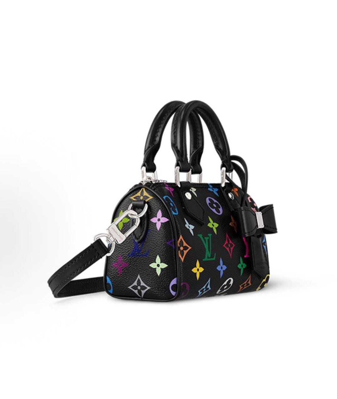 LOUIS VUITTON Антрацитовая кожаная сумка с короткими ручками, фото 2