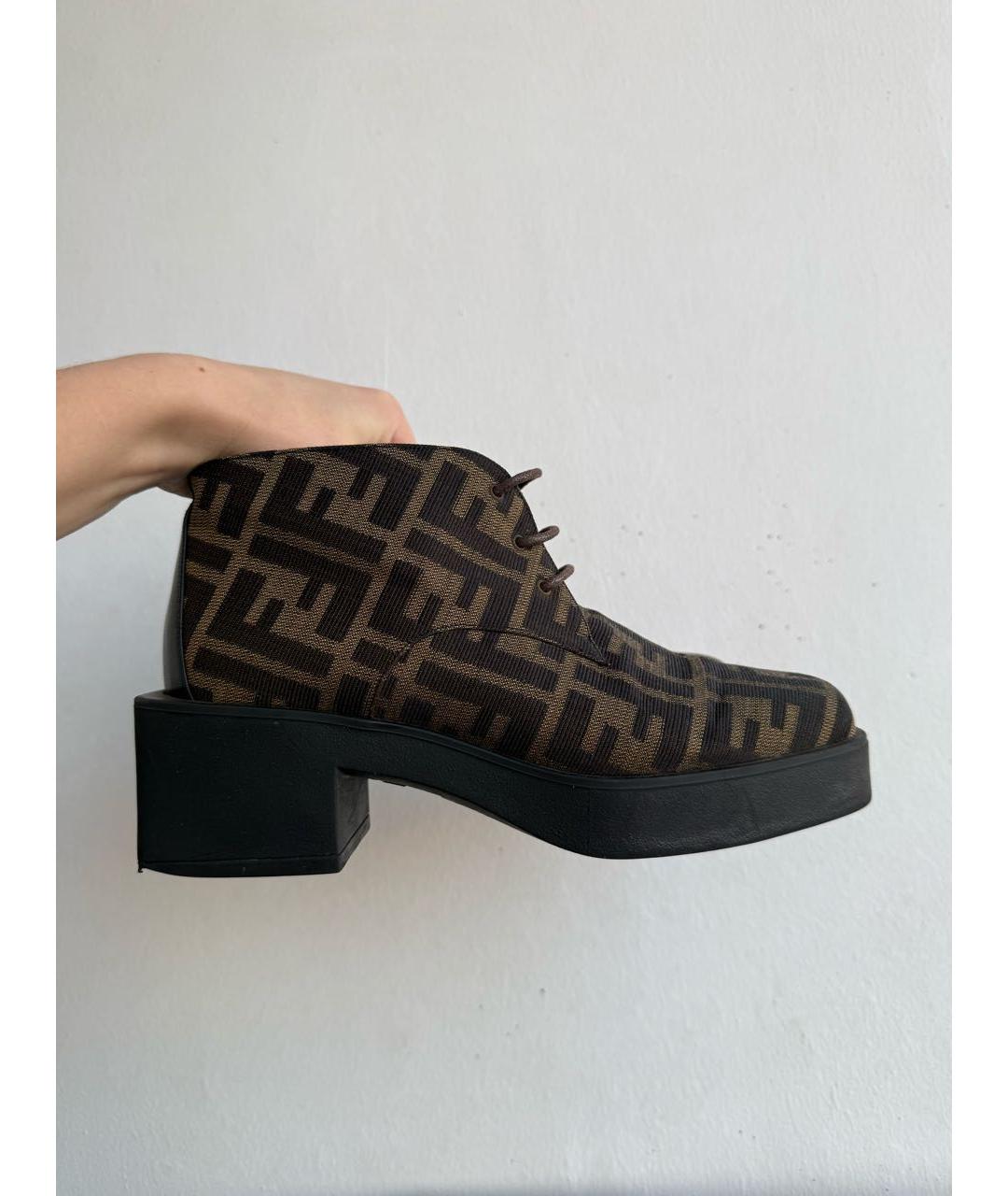 FENDI Мульти текстильные брогги и оксфорды, фото 9