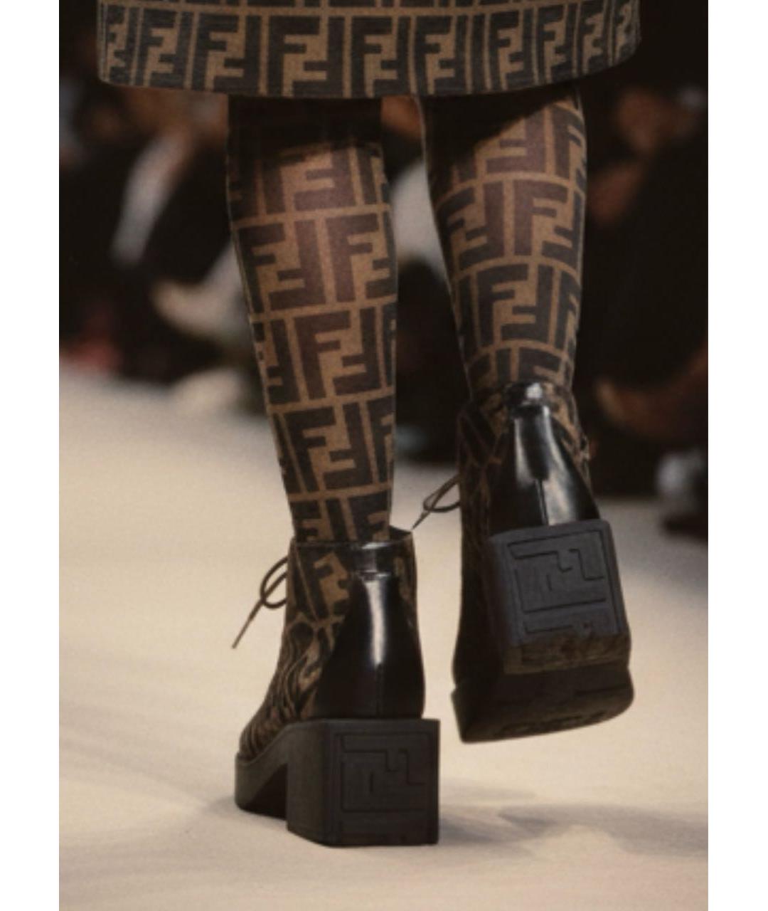 FENDI Мульти текстильные брогги и оксфорды, фото 3