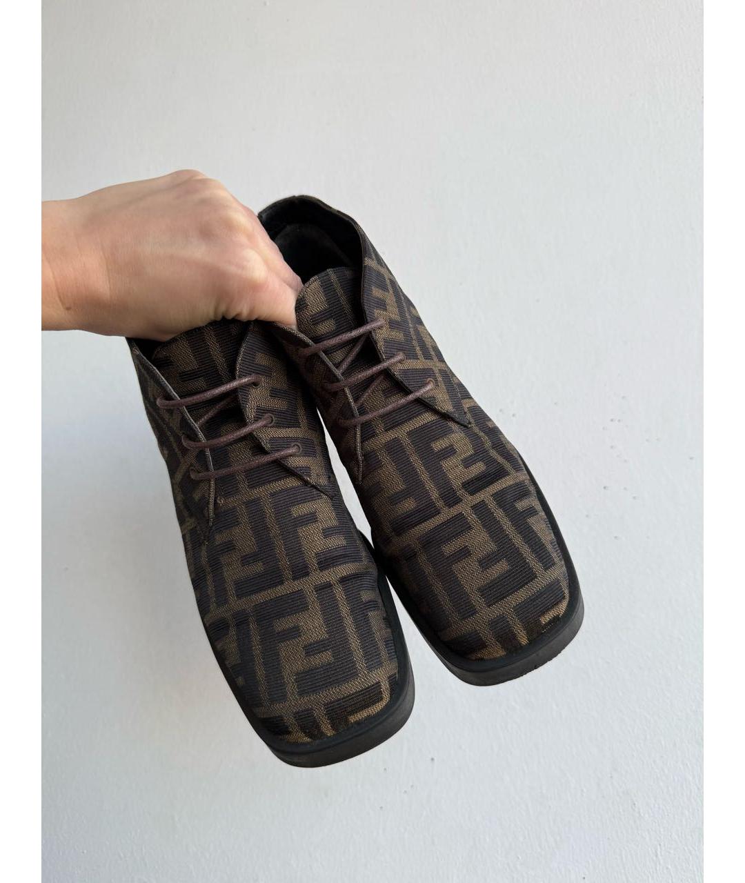 FENDI Мульти текстильные брогги и оксфорды, фото 5