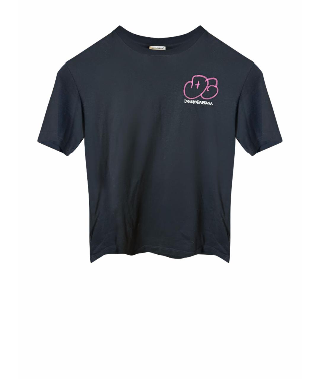 DOLCE & GABBANA KIDS Черный хлопковый детская футболка / топ, фото 1