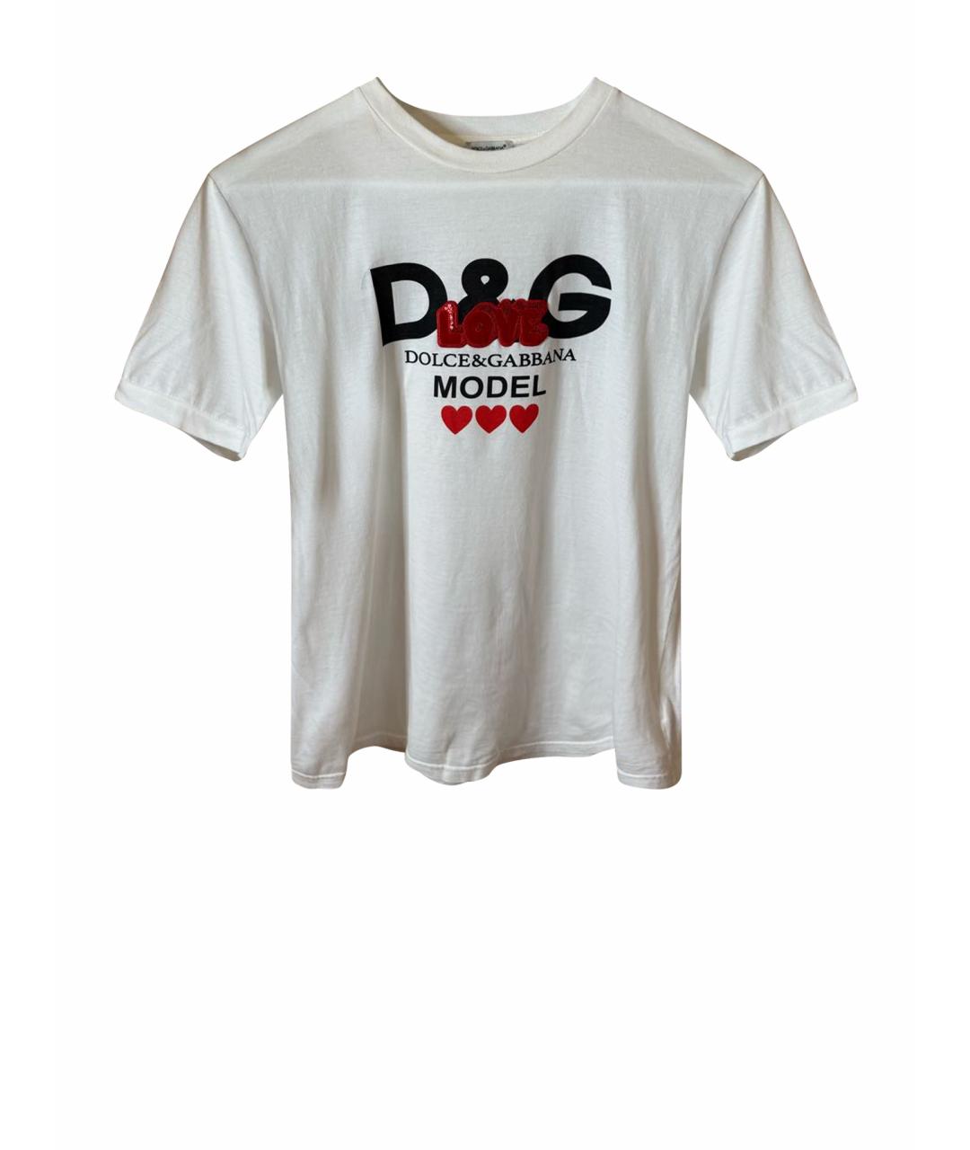 DOLCE & GABBANA KIDS Белый хлопковый детская футболка / топ, фото 1