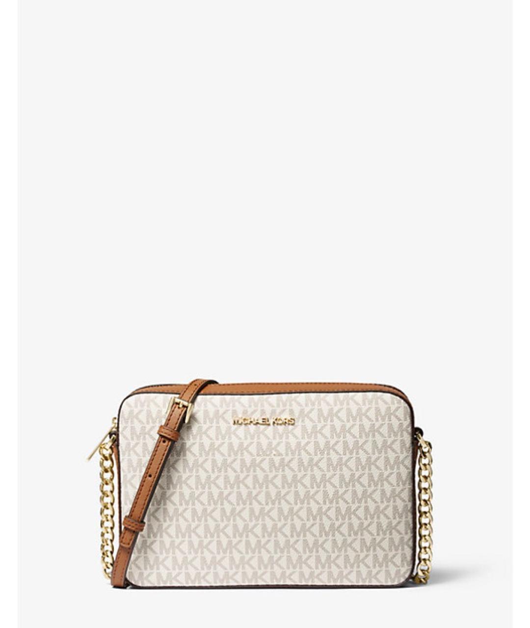 MICHAEL KORS Бежевая сумка через плечо из искусственной кожи, фото 5