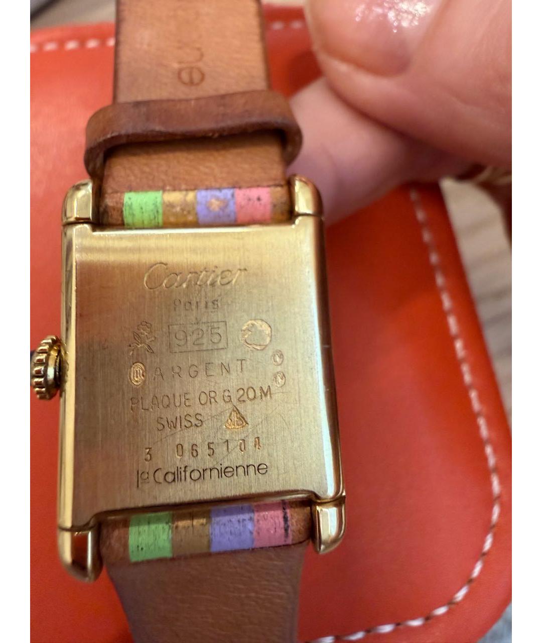 CARTIER Мульти позолоченные часы, фото 2