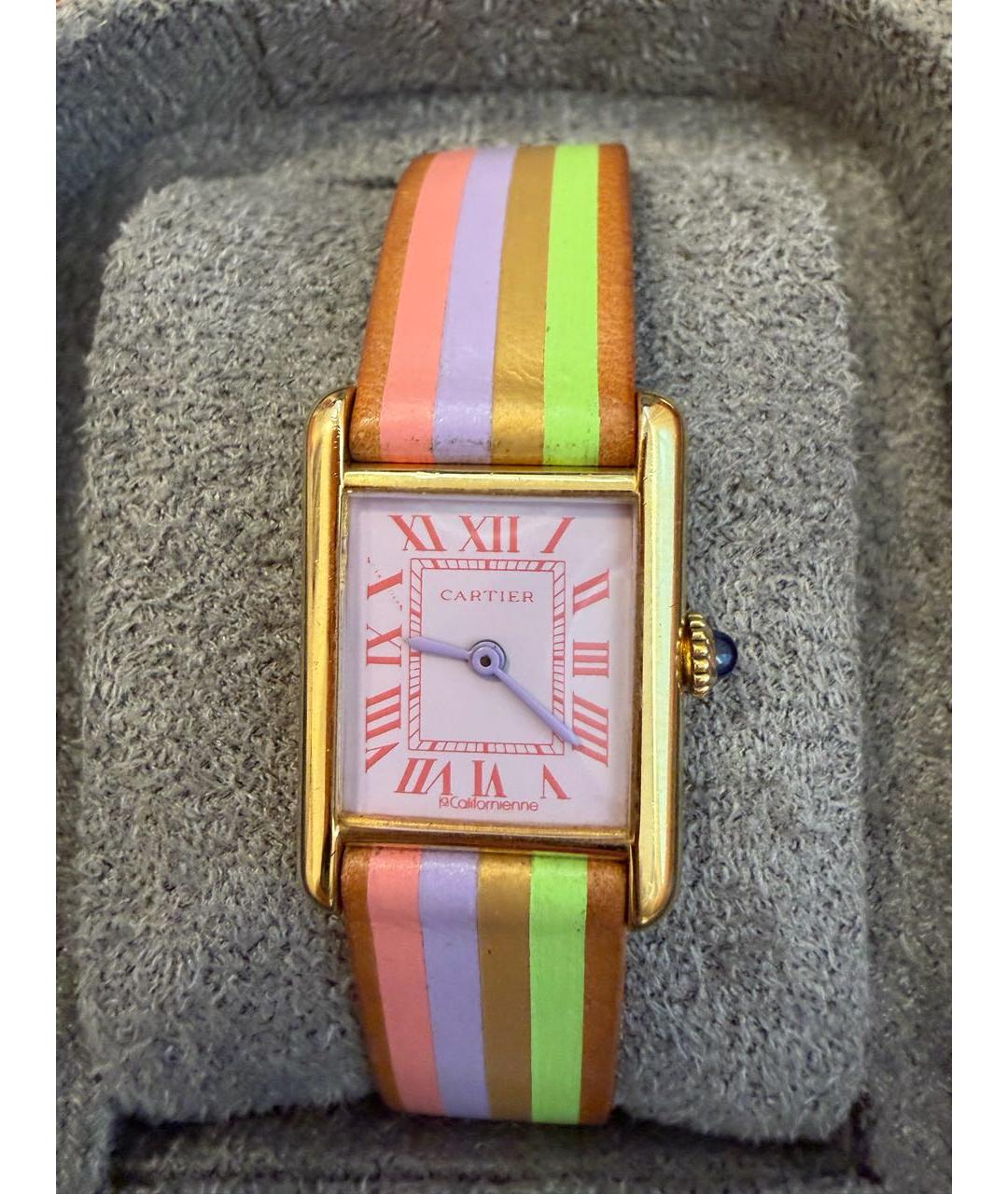 CARTIER Мульти позолоченные часы, фото 7