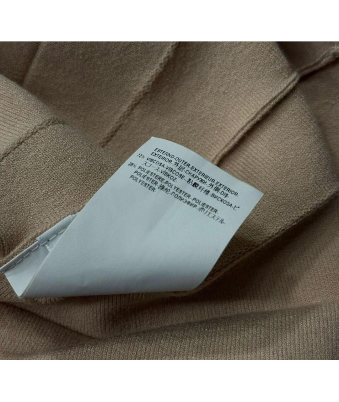 VERSACE COLLECTION Бежевая вискозная юбка мини, фото 7