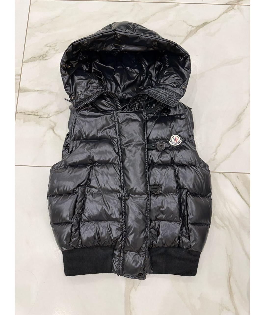 MONCLER Черный жилет, фото 4