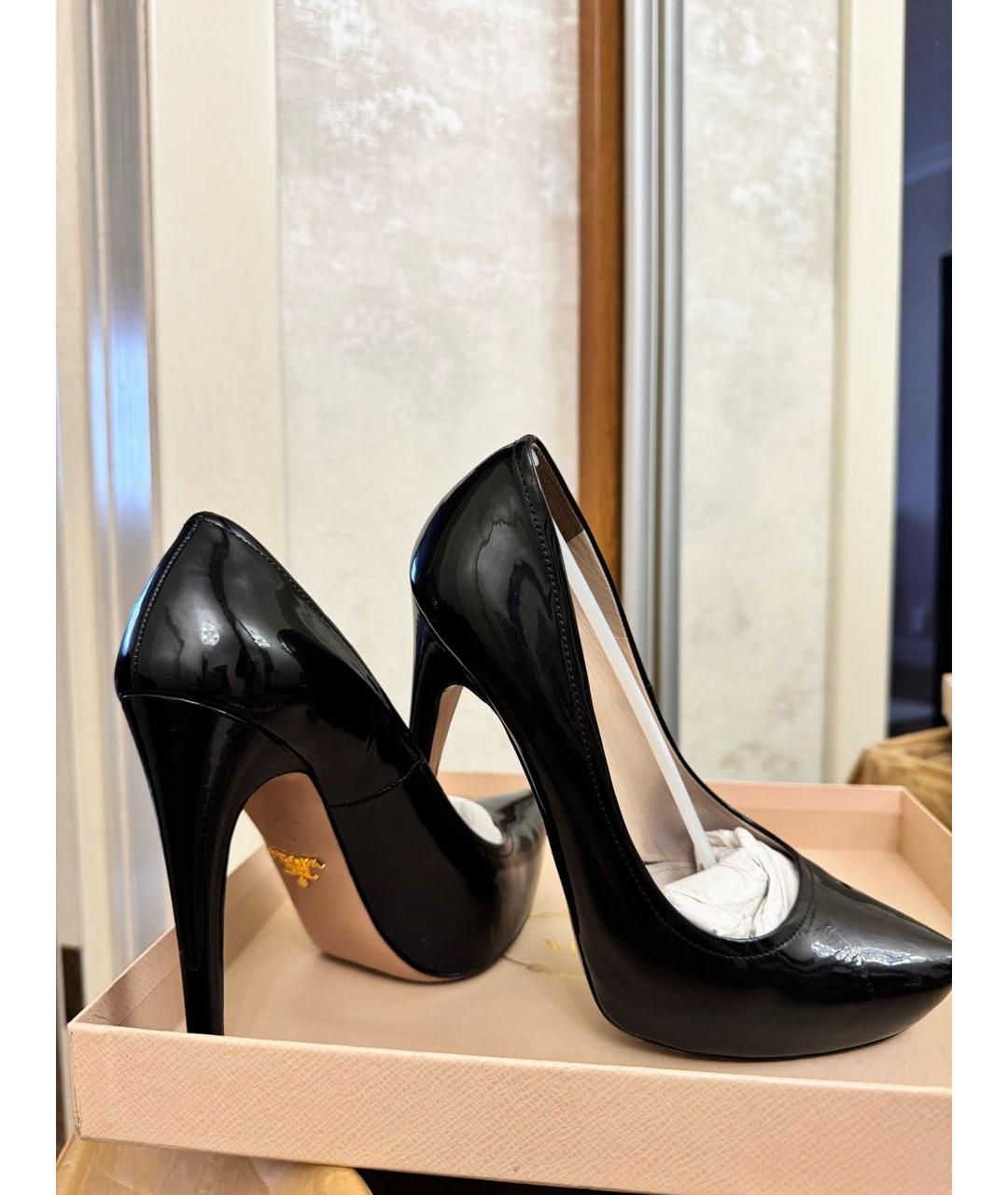 PRADA Черные туфли из лакированной кожи, фото 8