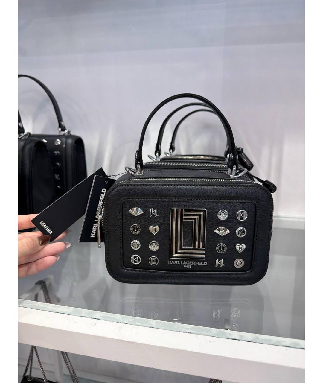 KARL LAGERFELD Черная сумка через плечо, фото 6