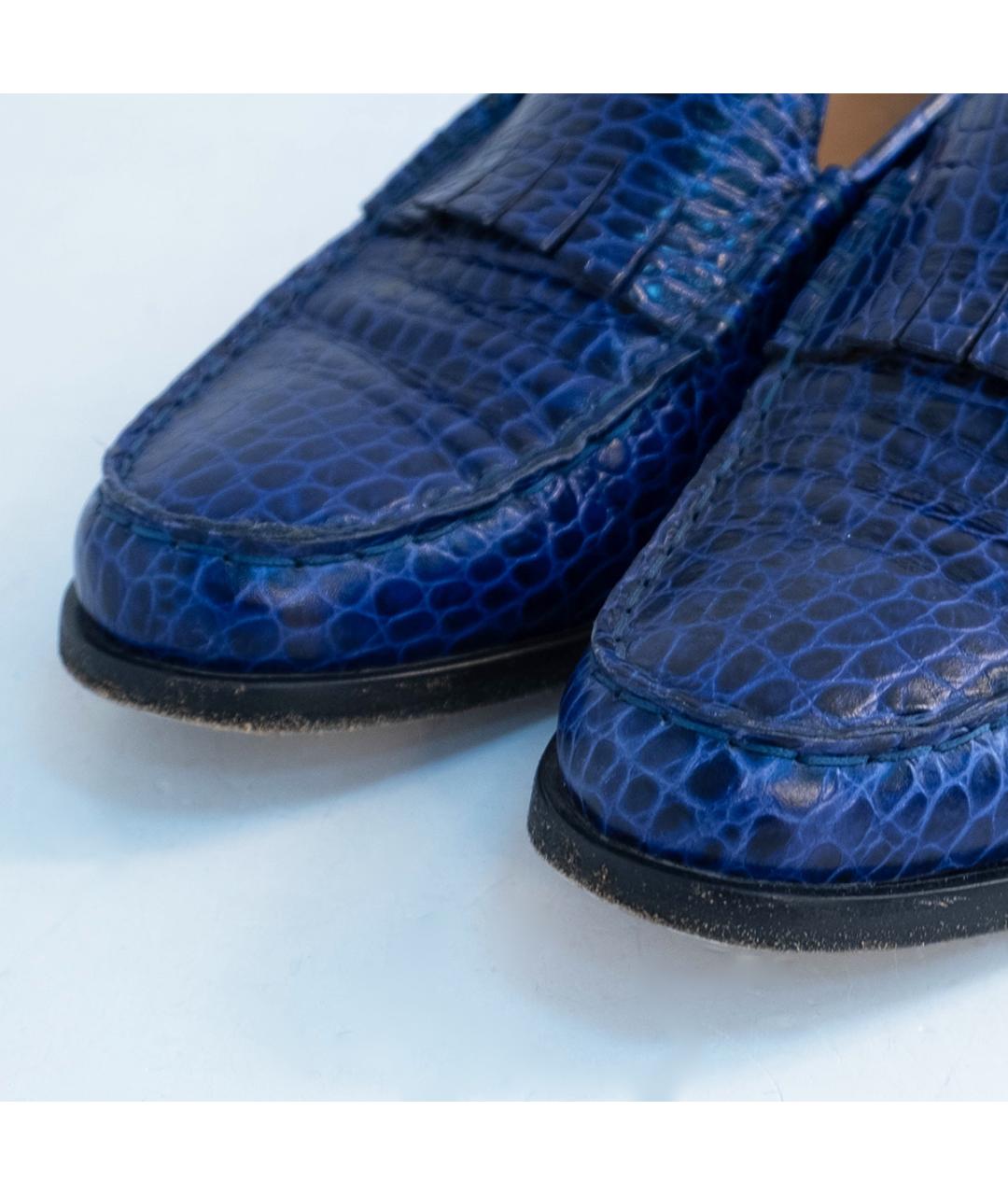 PAUL SMITH Синие кожаные лоферы, фото 3