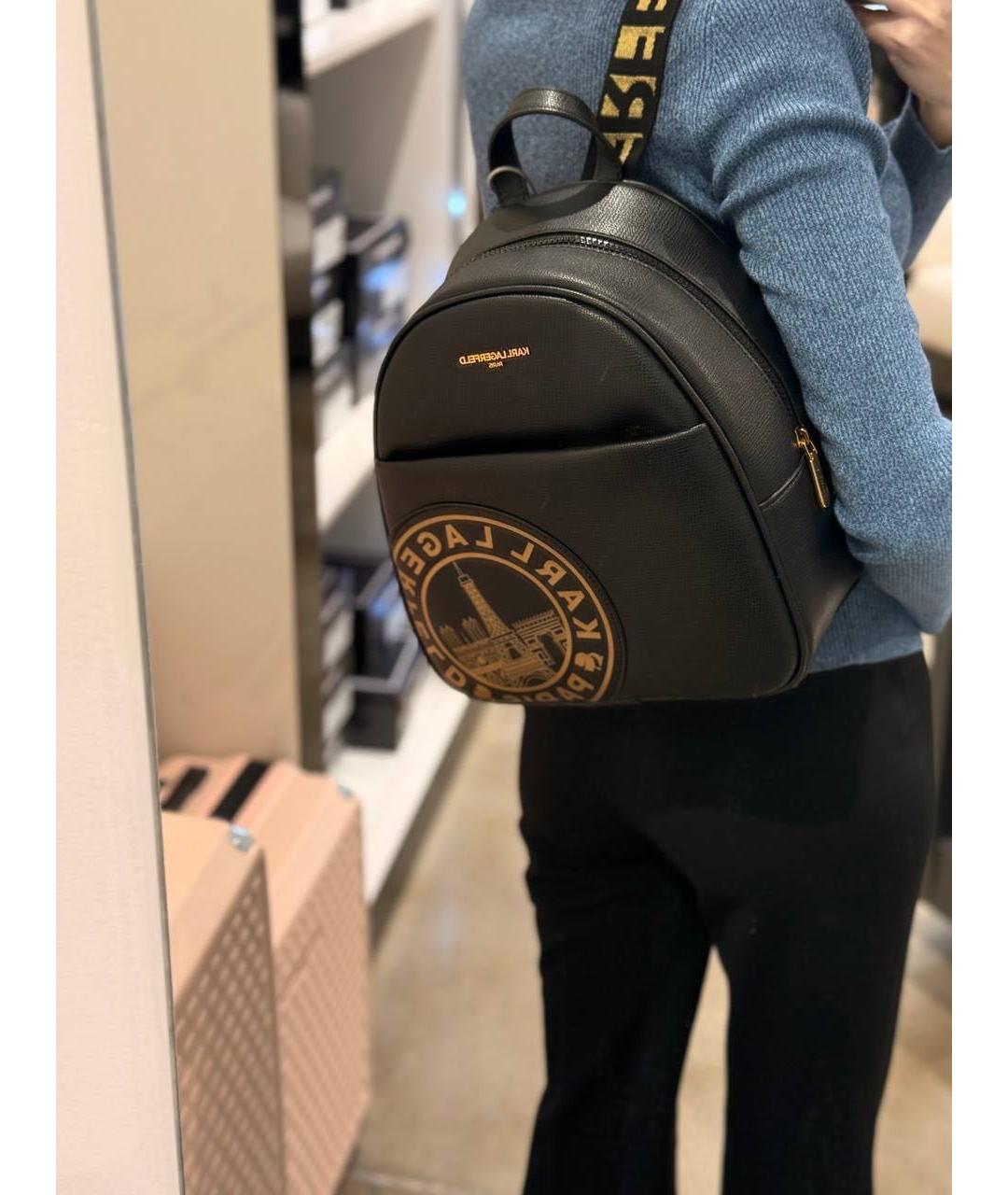 KARL LAGERFELD Черный рюкзак, фото 6