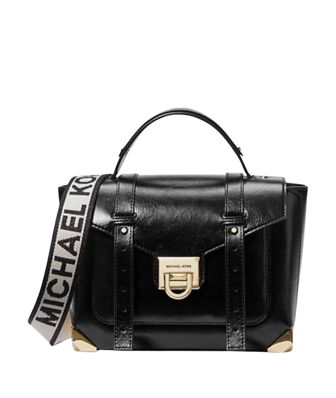 MICHAEL MICHAEL KORS Черная сумка через плечо из искусственной кожи, фото 1