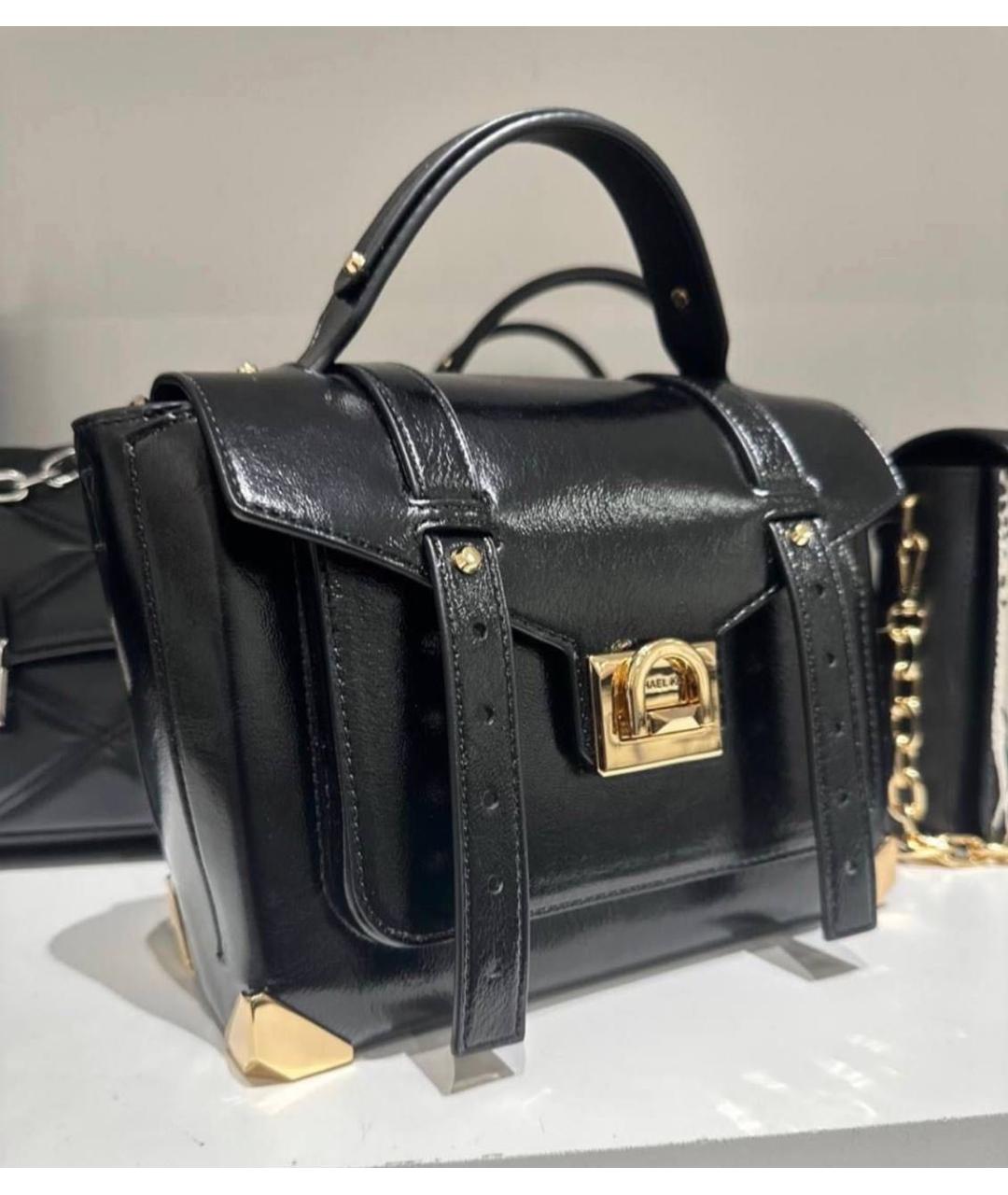 MICHAEL MICHAEL KORS Черная сумка через плечо из искусственной кожи, фото 2