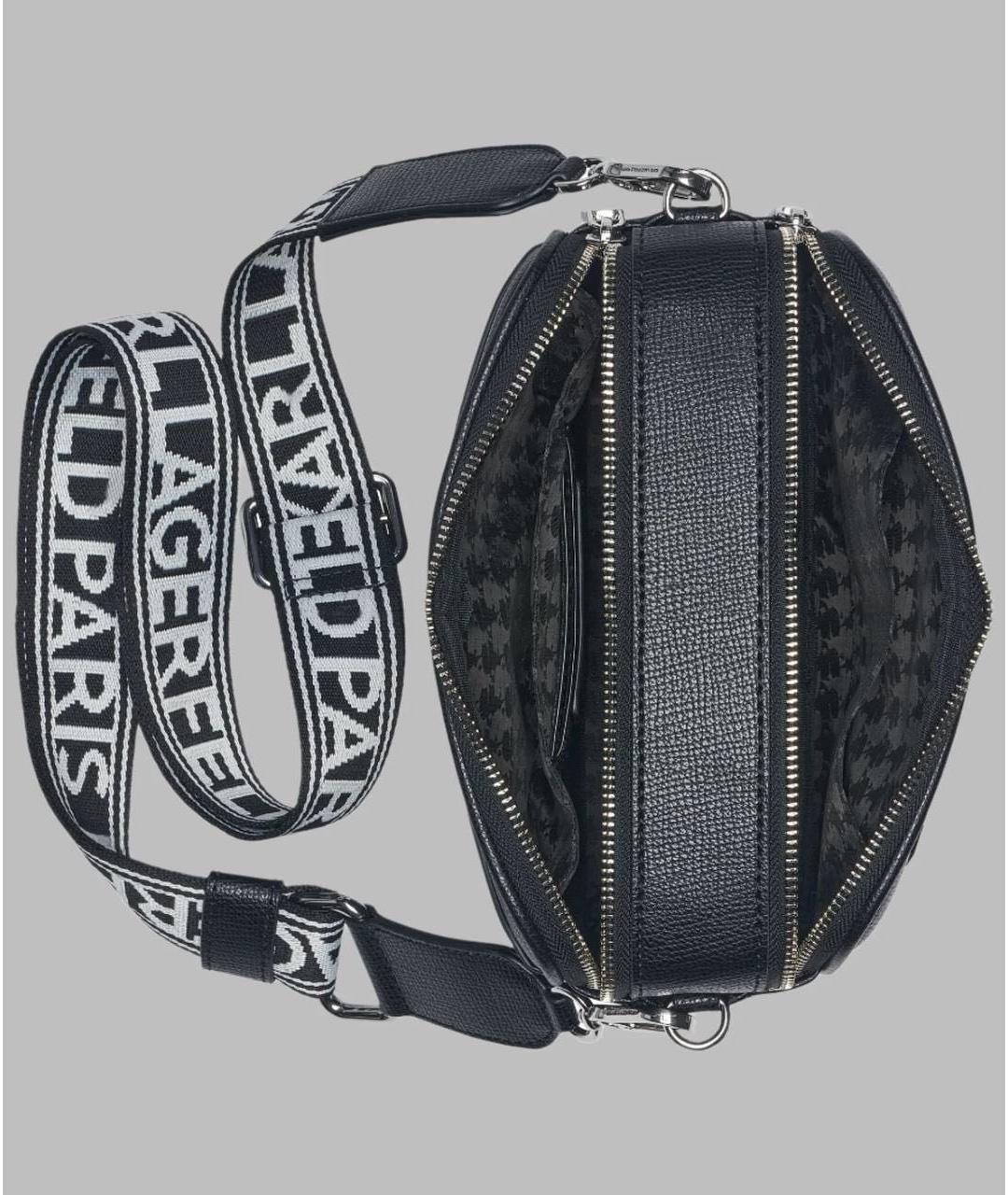 KARL LAGERFELD Черная сумка через плечо, фото 4