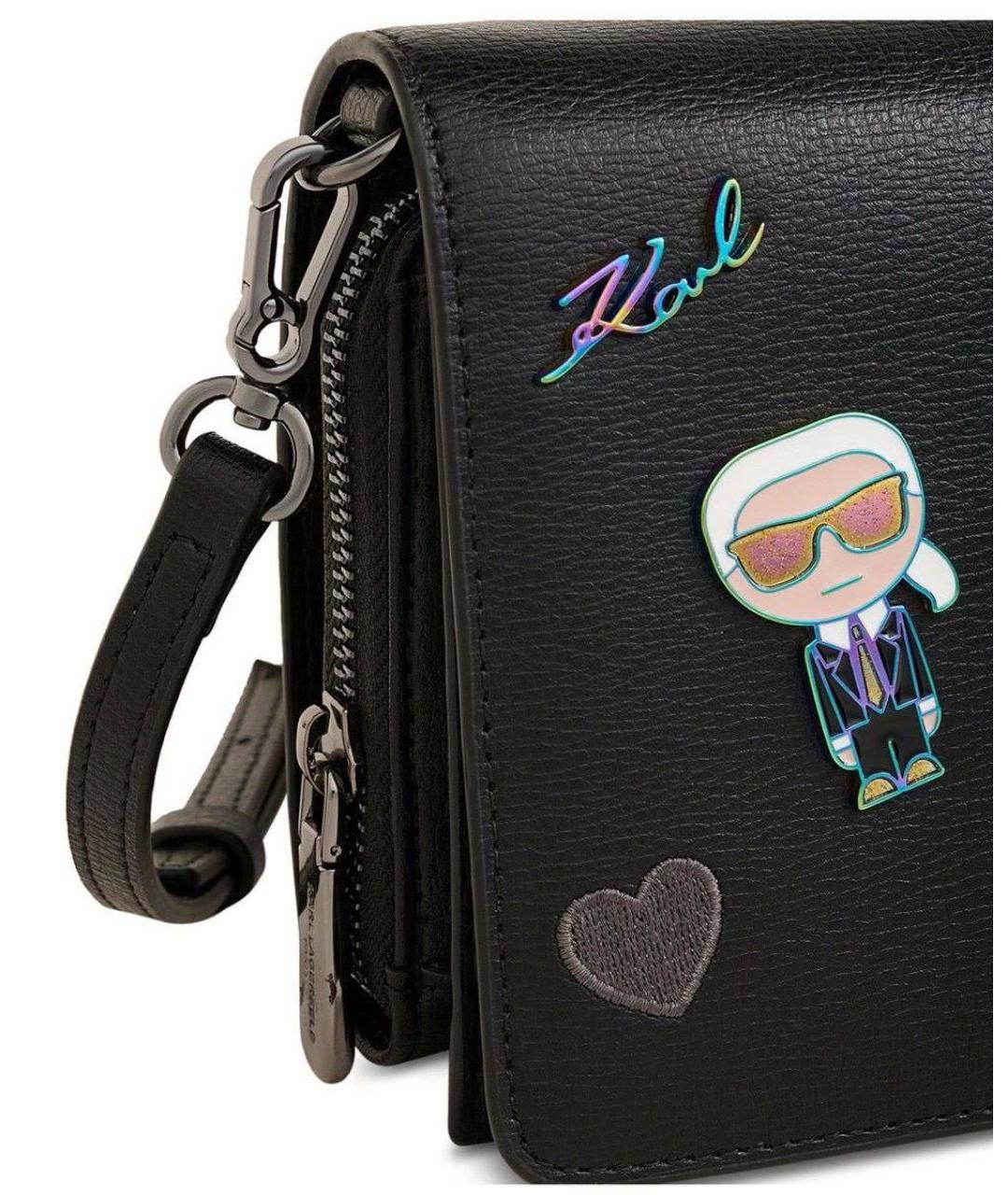 KARL LAGERFELD Черная сумка через плечо, фото 4