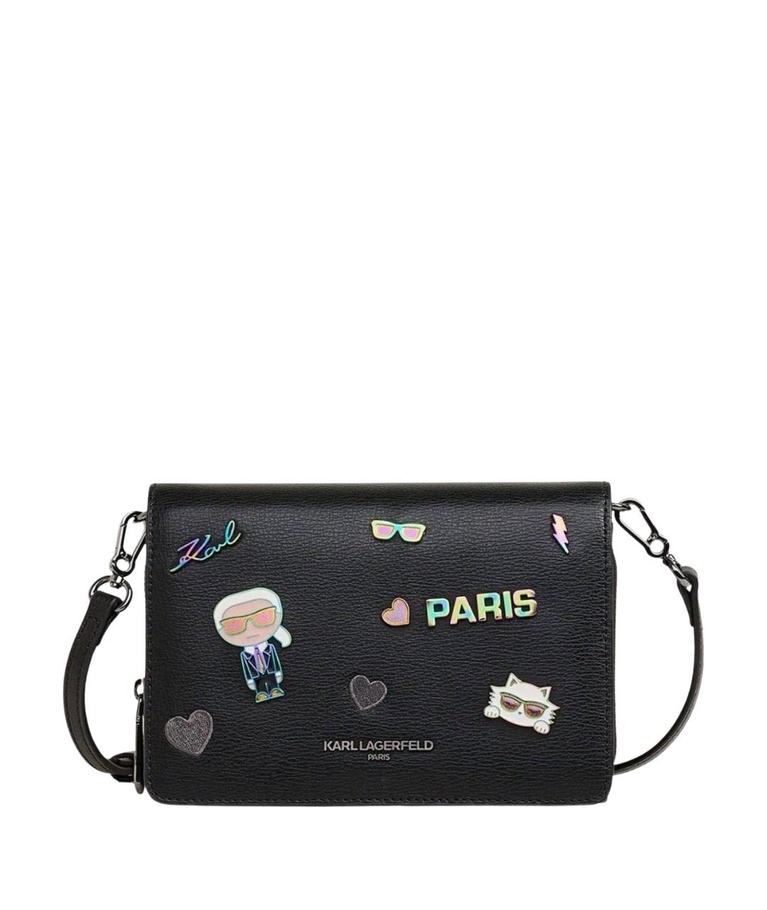 KARL LAGERFELD Черная сумка через плечо, фото 1
