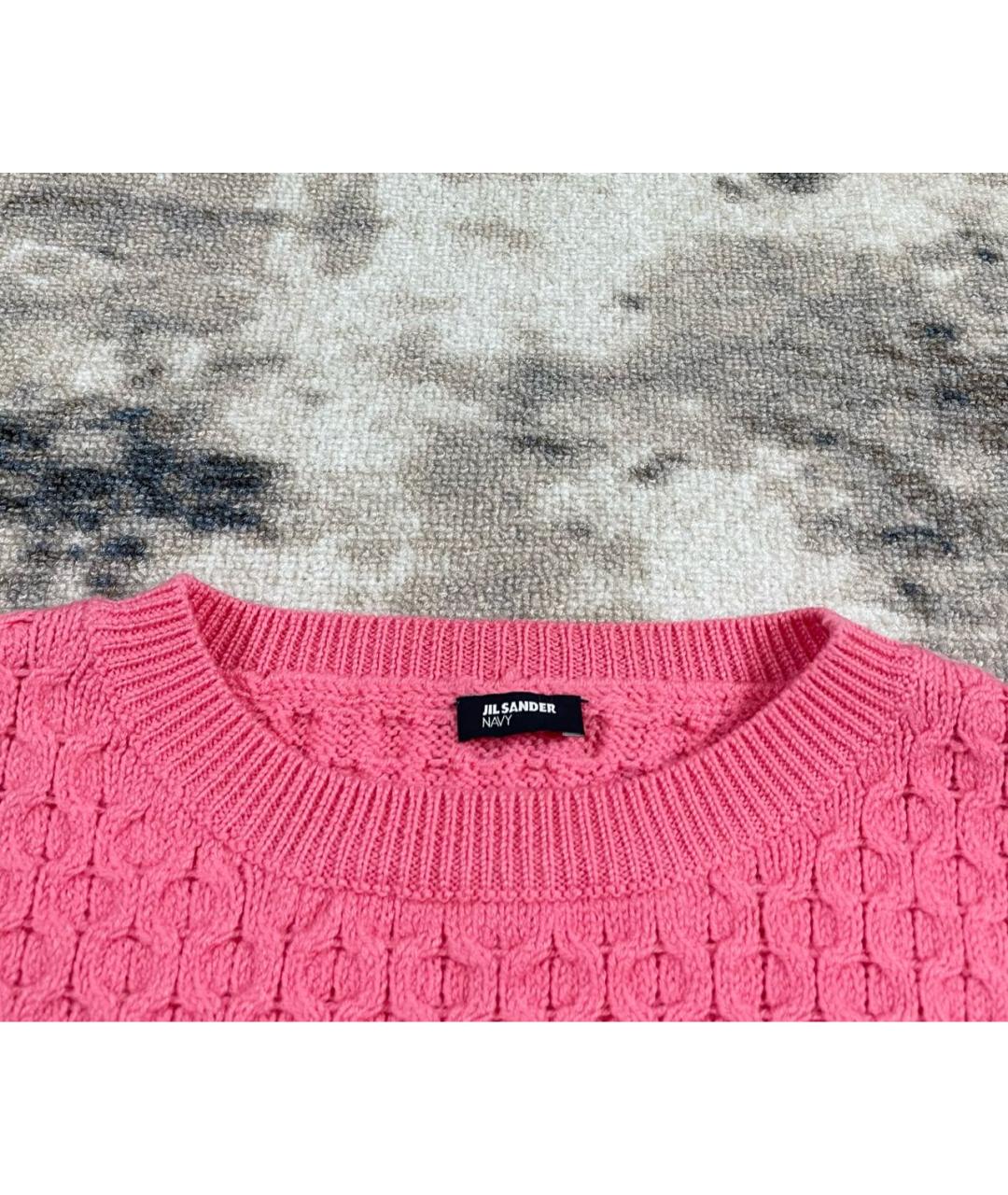 JIL SANDER Розовый шерстяной джемпер / свитер, фото 4