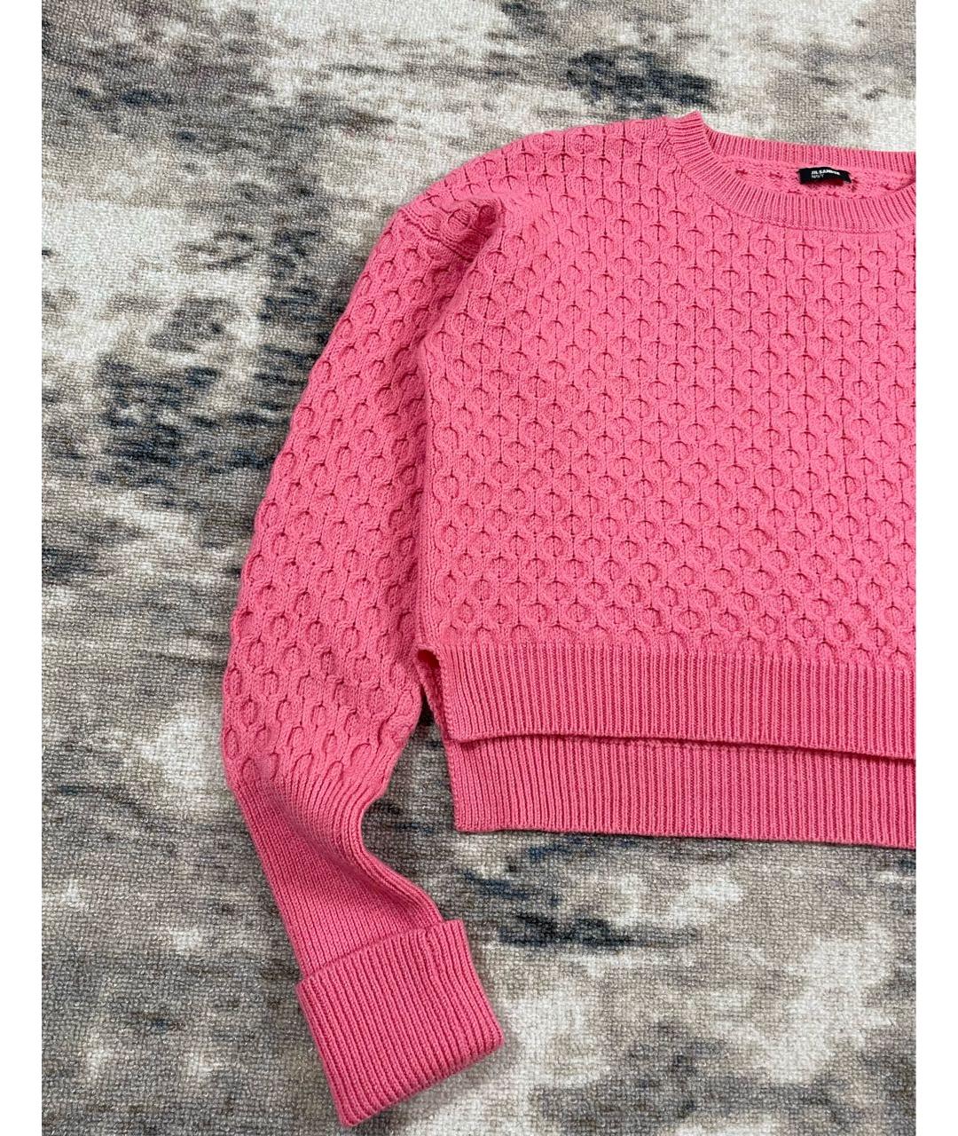 JIL SANDER Розовый шерстяной джемпер / свитер, фото 3