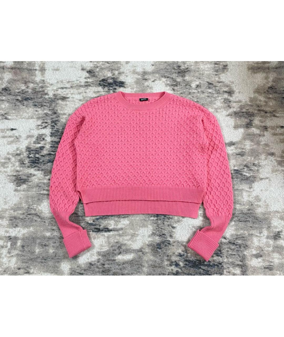 JIL SANDER Розовый шерстяной джемпер / свитер, фото 2