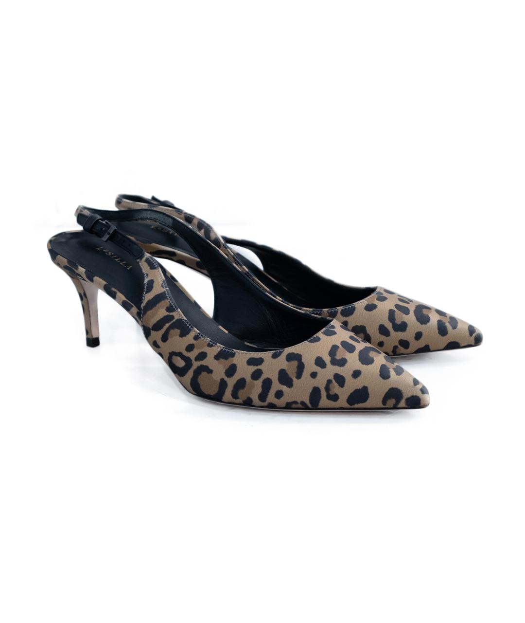 LE SILLA Коричневые текстильные туфли, фото 2