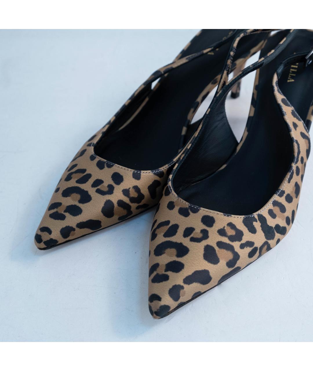 LE SILLA Коричневые текстильные туфли, фото 3