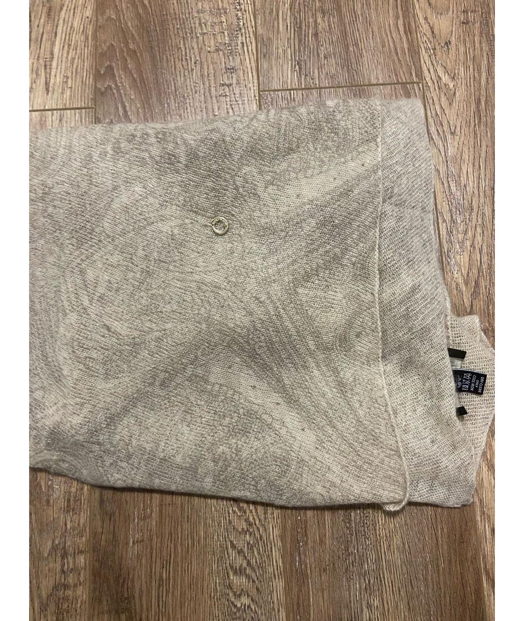 LORO PIANA Бежевый кашемировый шарф, фото 5