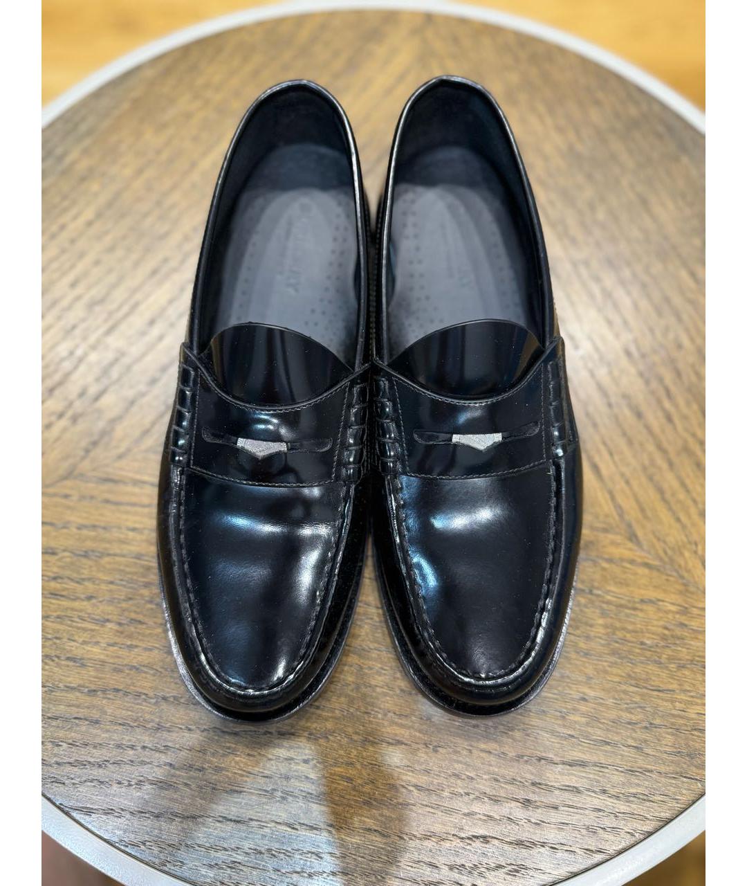 BURBERRY Черные лоферы из лакированной кожи, фото 3