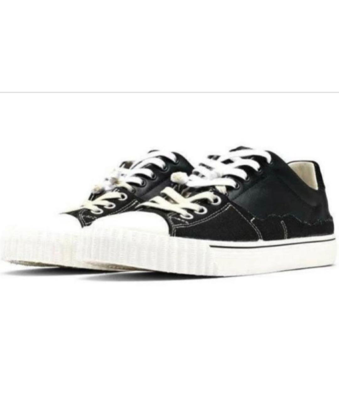 MAISON MARGIELA Черные низкие кроссовки / кеды, фото 1