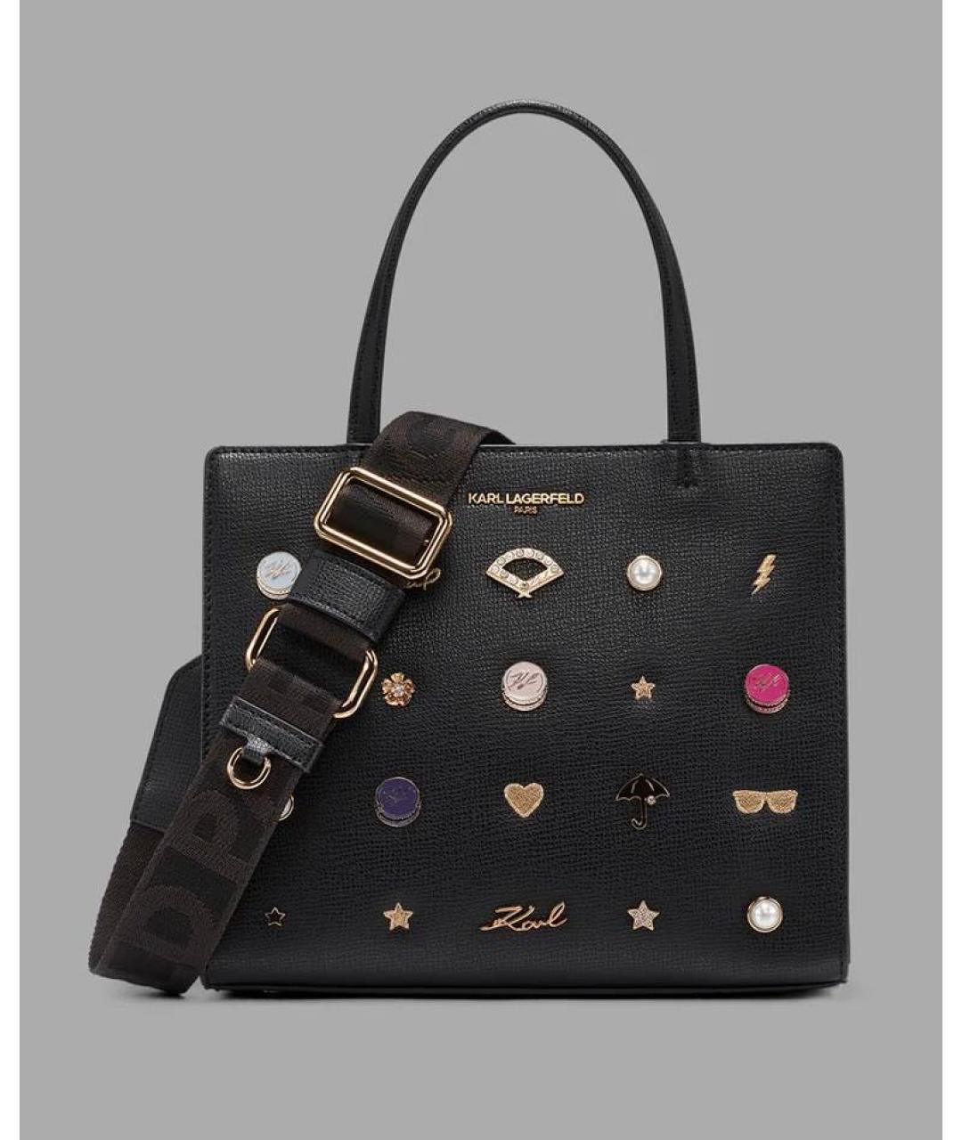 KARL LAGERFELD Черная сумка через плечо, фото 6