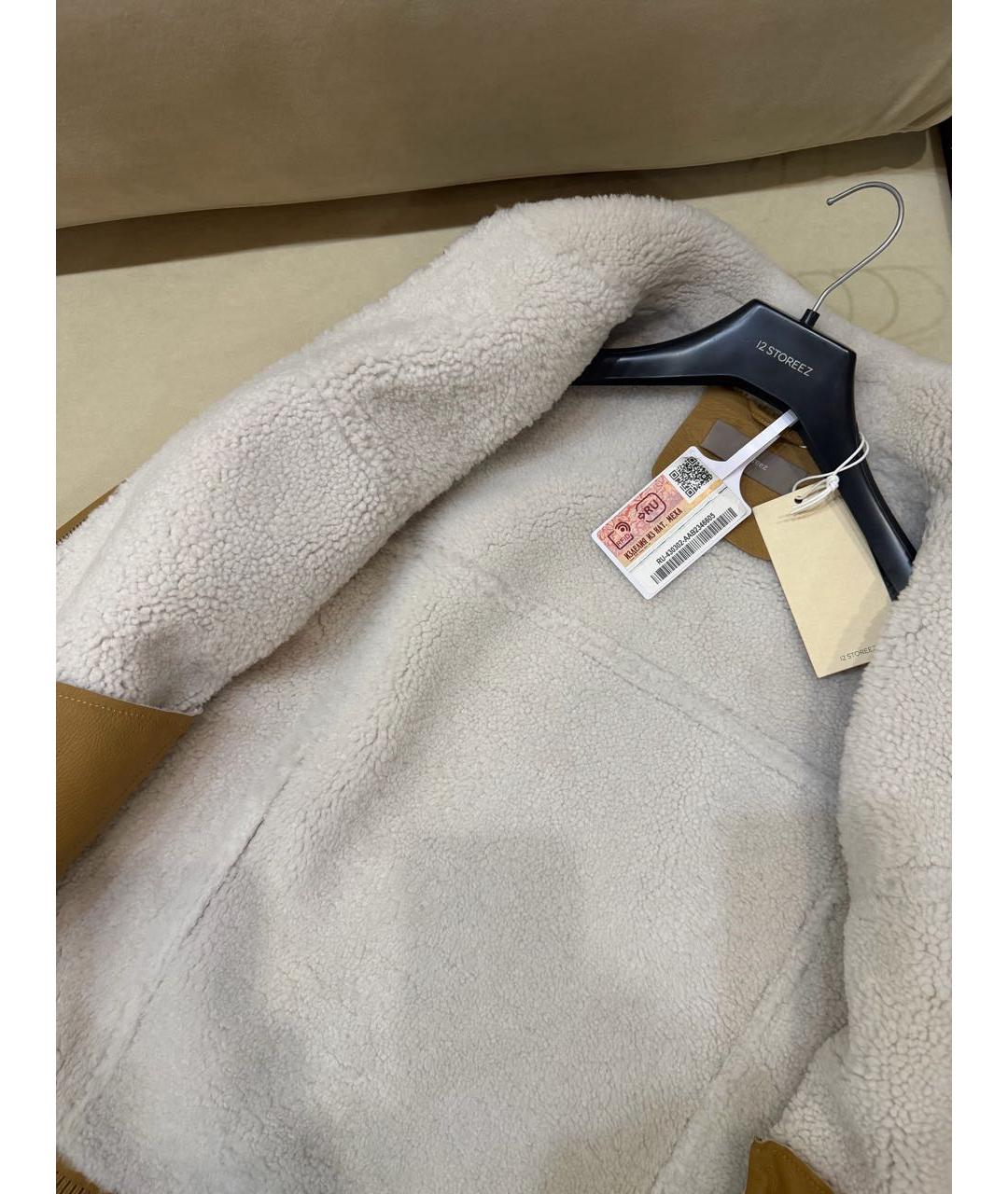 12 STOREEZ Коричневая кожаная дубленка, фото 5