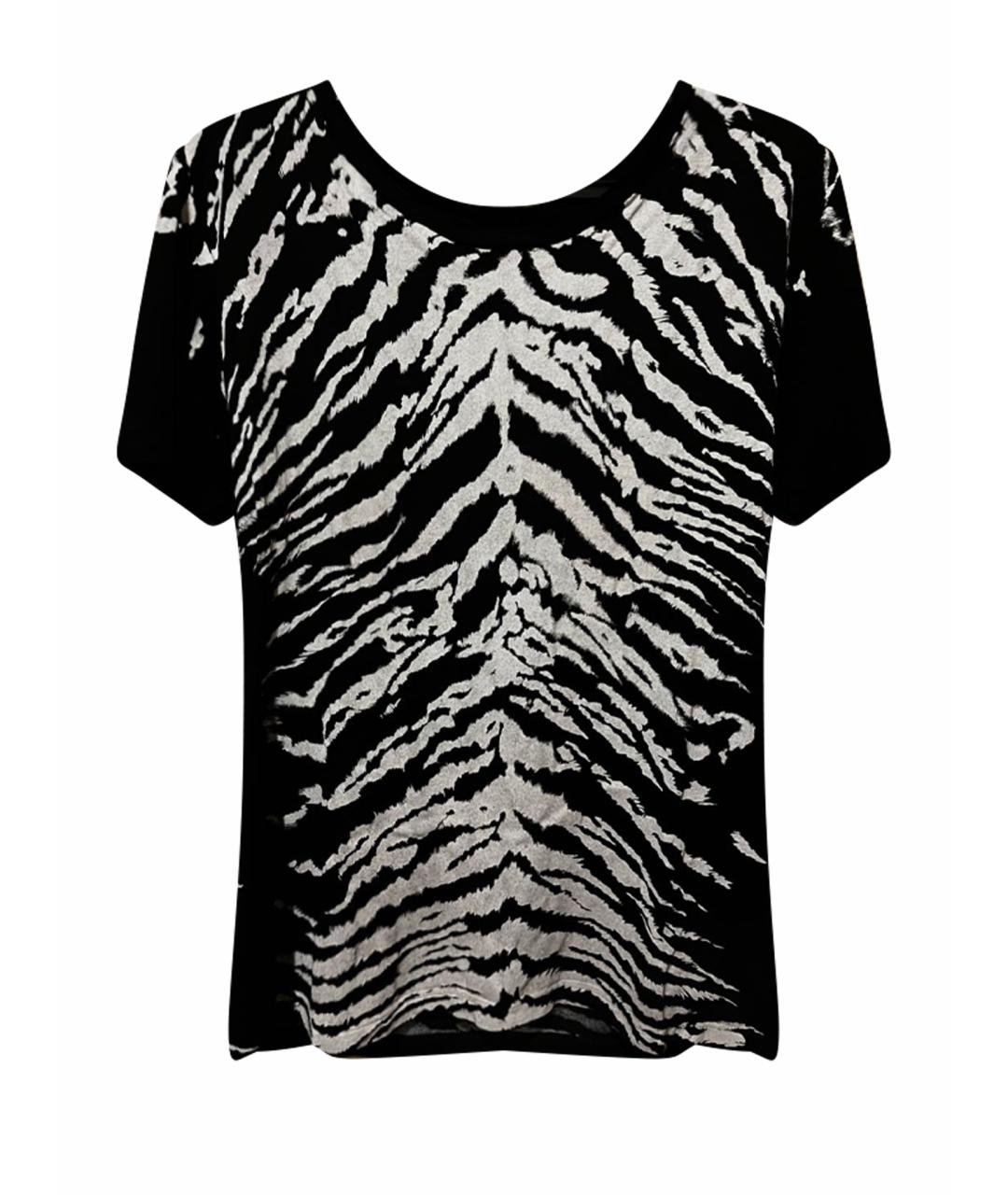 SAINT LAURENT Черная хлопковая футболка, фото 1