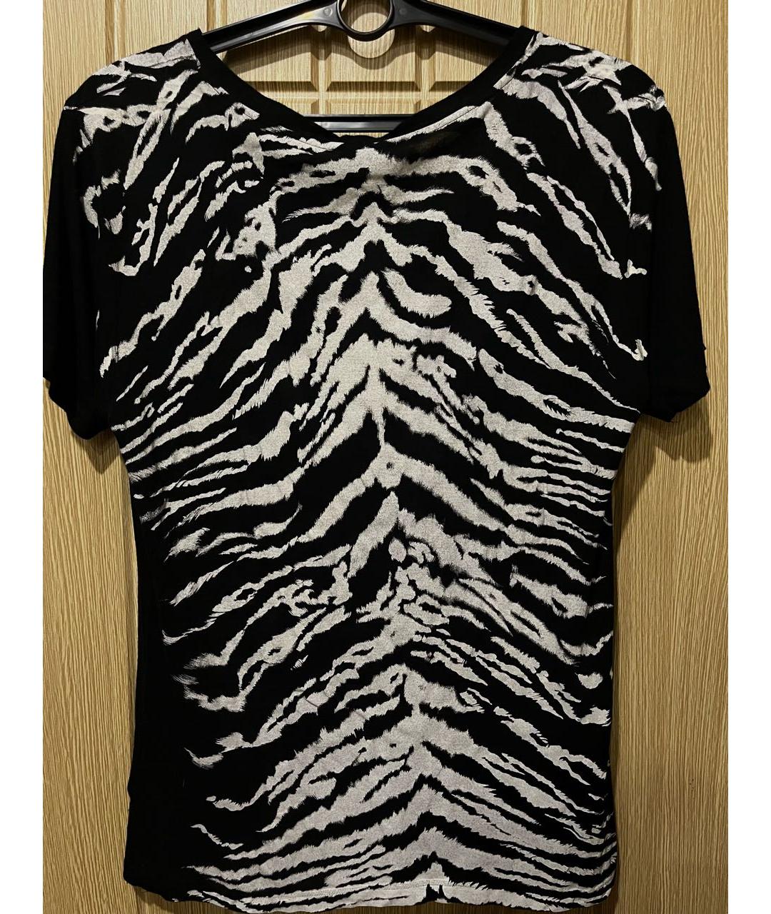 SAINT LAURENT Черная хлопковая футболка, фото 3