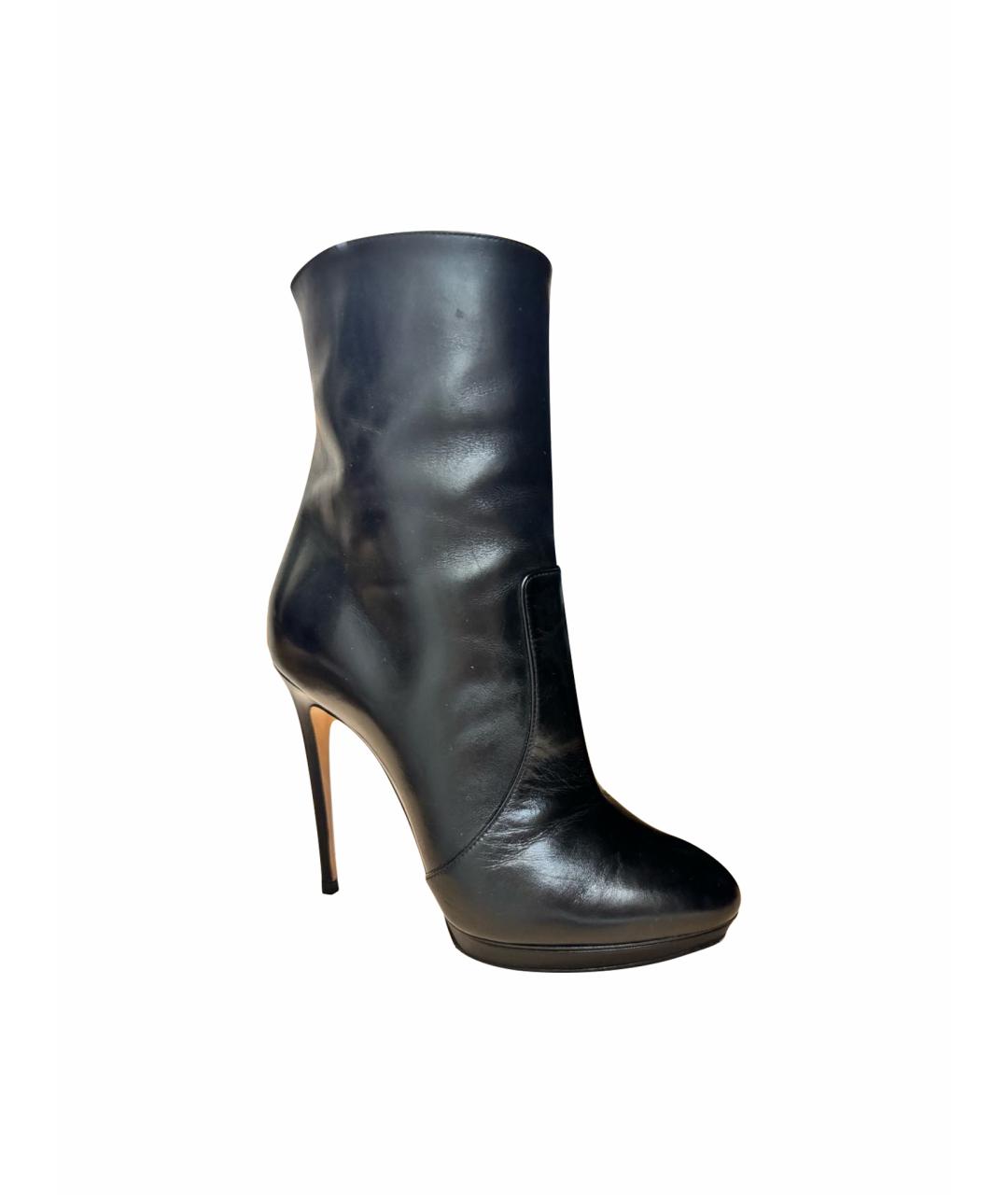 CASADEI Черные кожаные ботильоны, фото 1