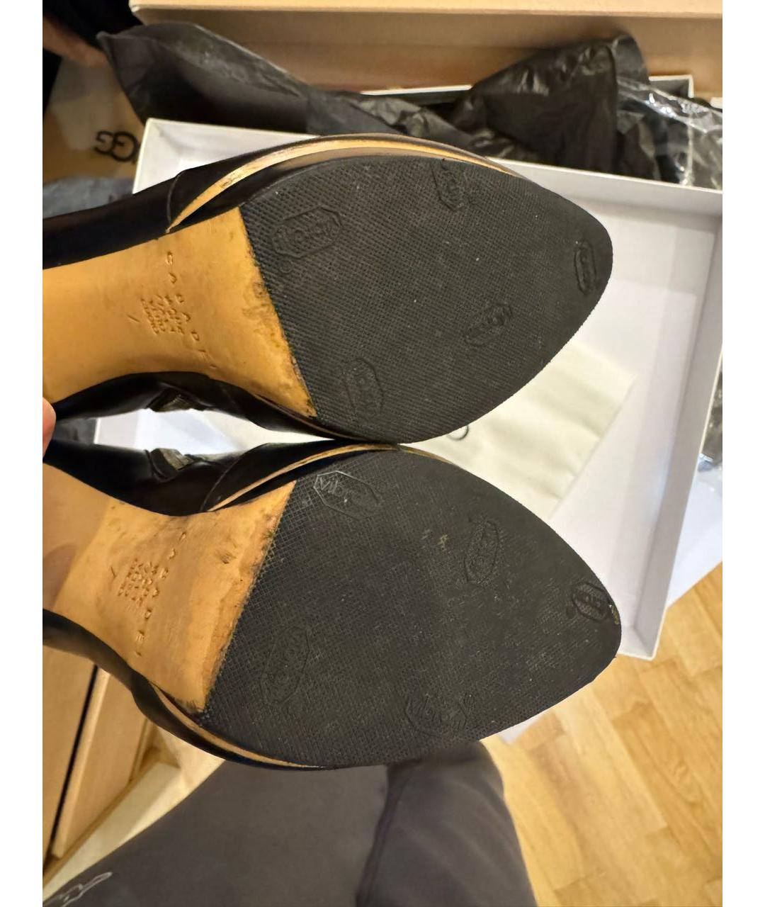 CASADEI Черные кожаные ботильоны, фото 6