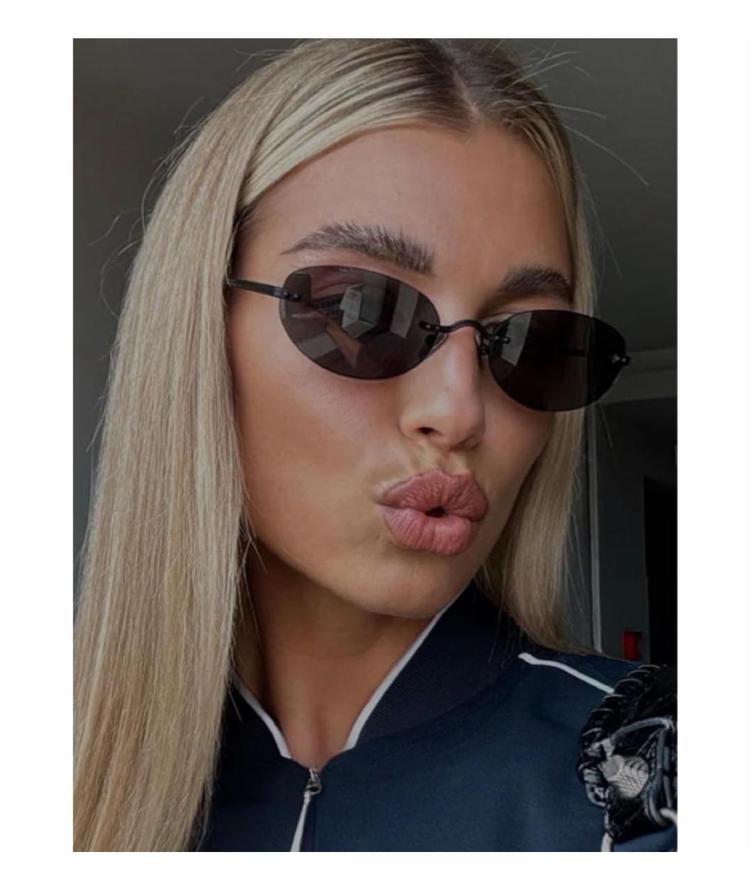 Vehla Черные пластиковые солнцезащитные очки, фото 4