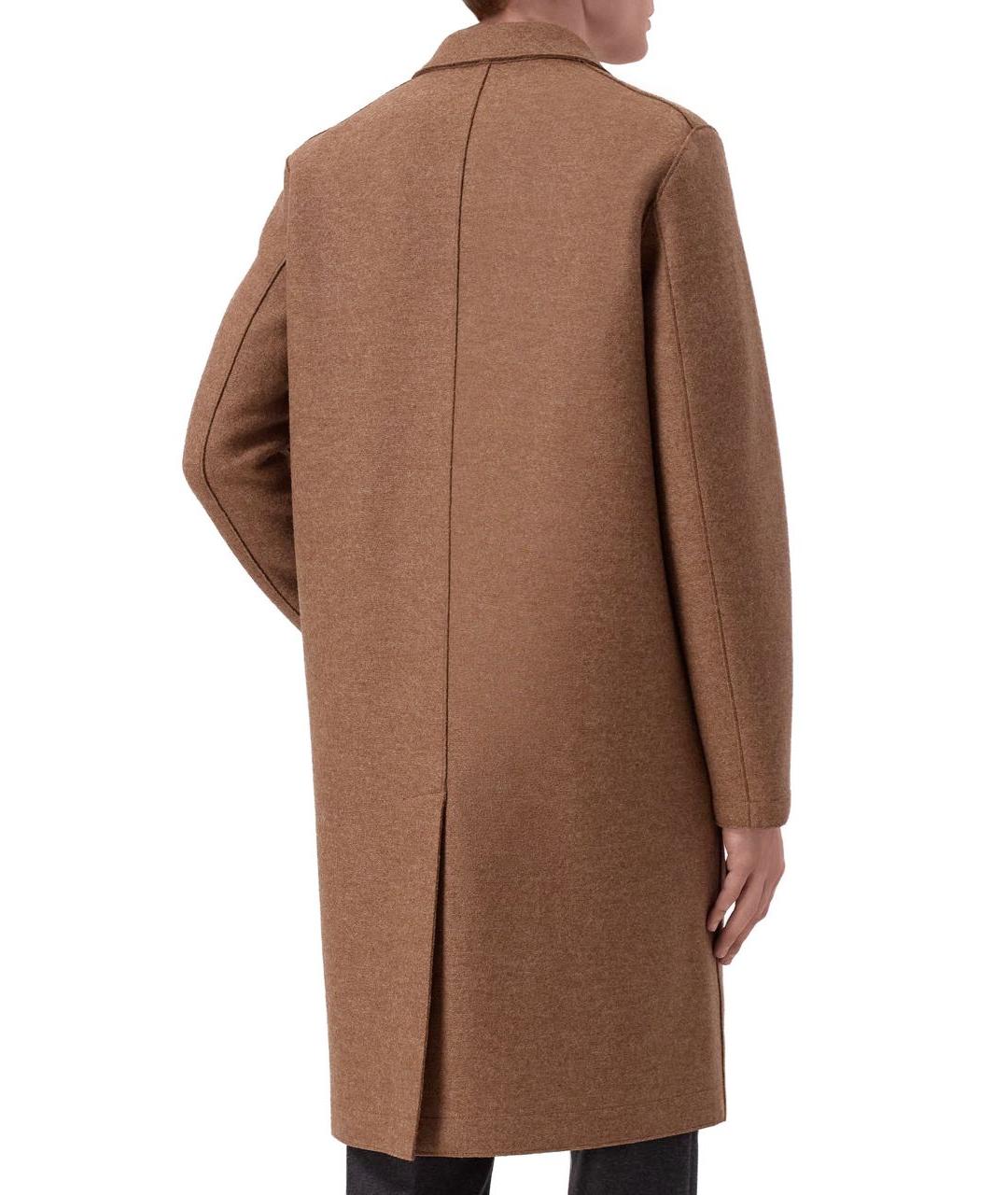 HARRIS WHARF LONDON Бежевое шерстяное пальто, фото 2