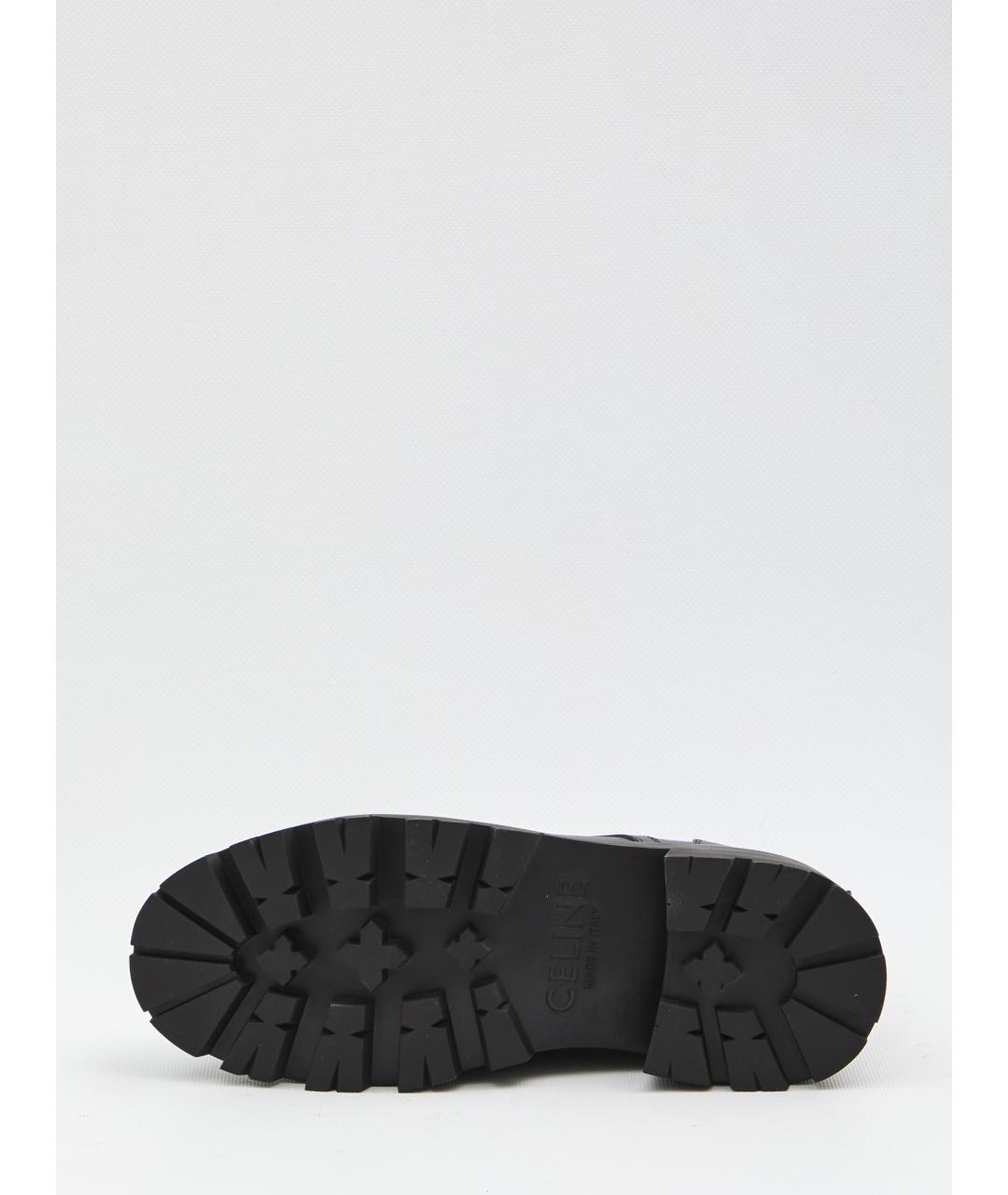 CELINE Черные кожаные ботинки, фото 4