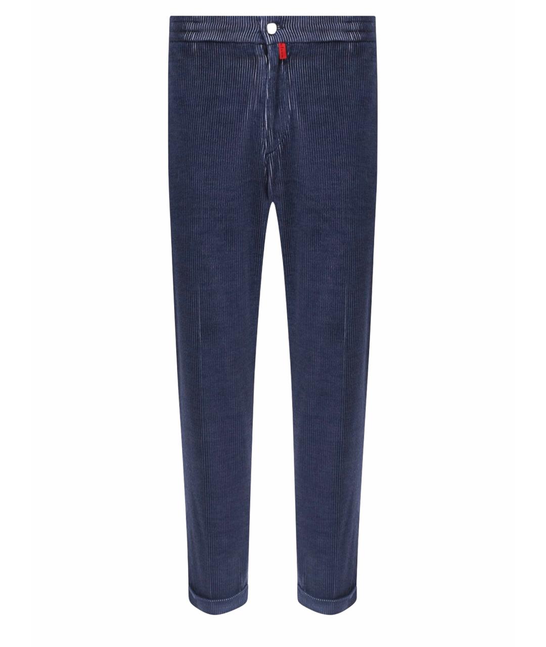 KITON Синие хлопковые повседневные брюки, фото 1