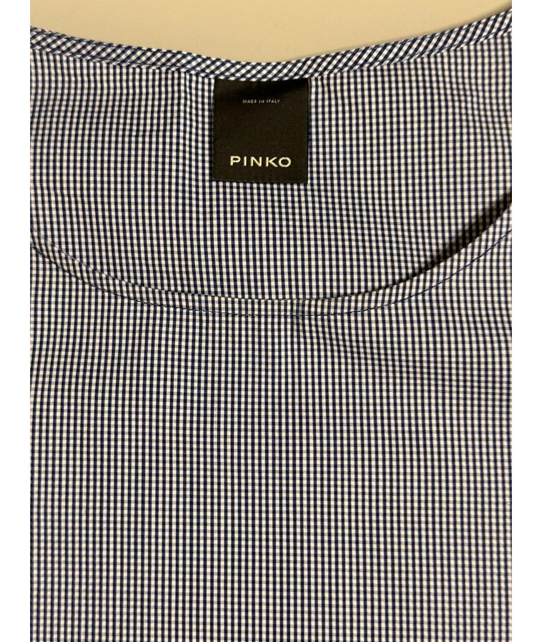 PINKO Синяя хлопковая блузы, фото 3