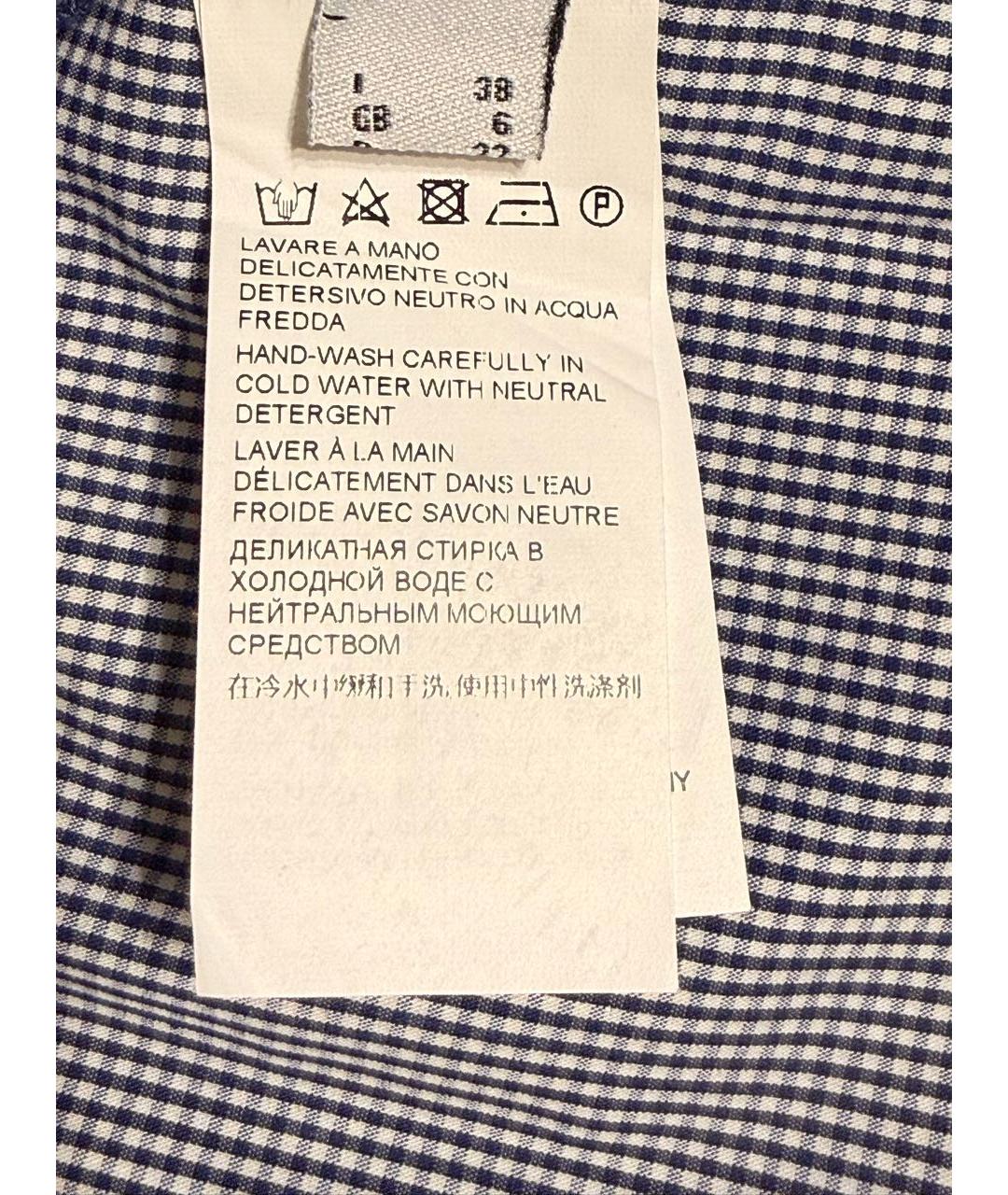 PINKO Синяя хлопковая блузы, фото 5