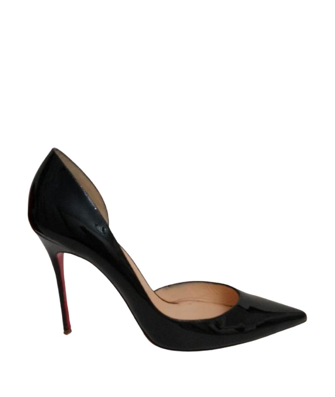 CHRISTIAN LOUBOUTIN Черные туфли из лакированной кожи, фото 1