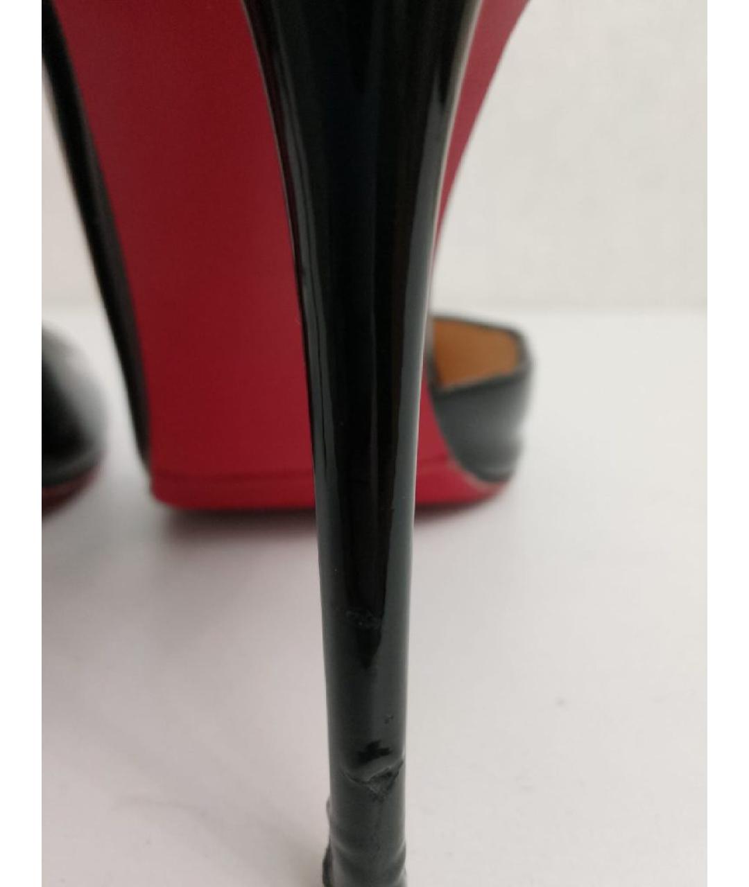 CHRISTIAN LOUBOUTIN Черные туфли из лакированной кожи, фото 6