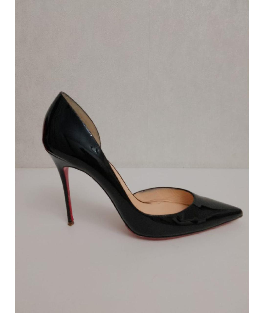 CHRISTIAN LOUBOUTIN Черные туфли из лакированной кожи, фото 10