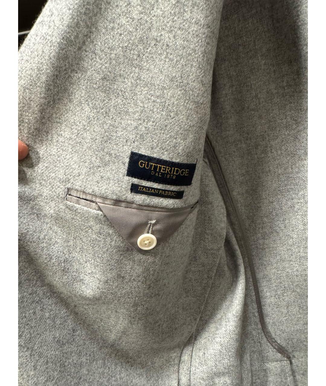 BRIONI Серый шерстяной пиджак, фото 3