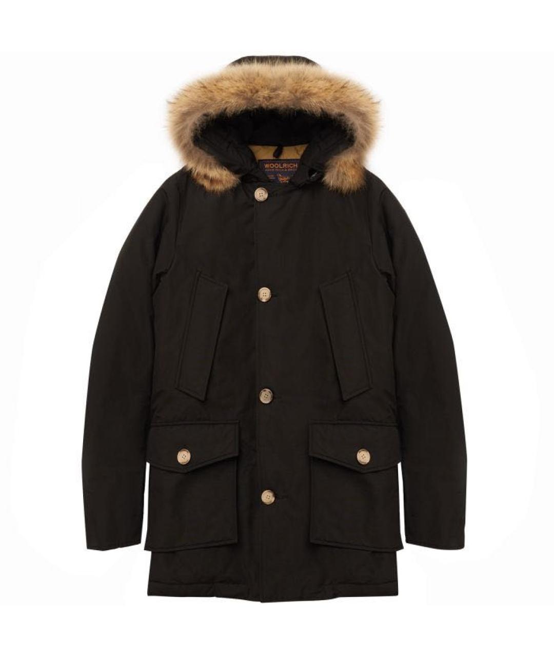 WOOLRICH Черная атласная парка, фото 2