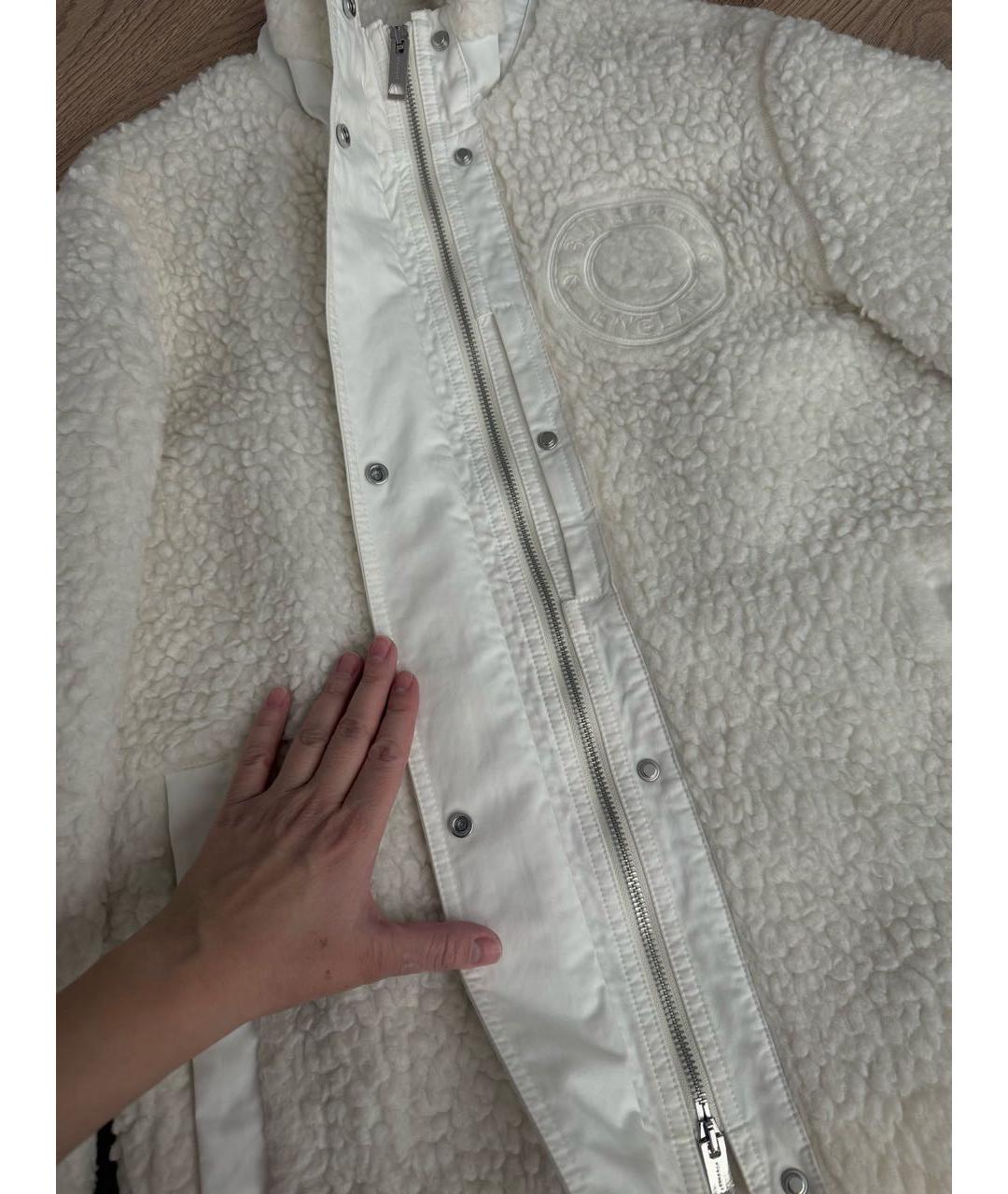 BURBERRY Белая шерстяная куртка, фото 6