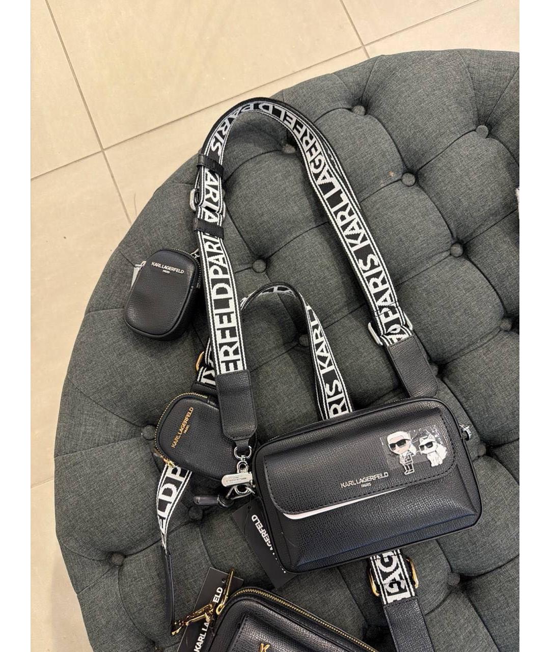 KARL LAGERFELD Черная сумка через плечо, фото 5